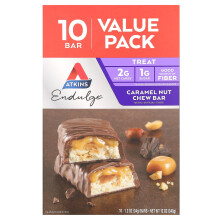 Atkins, Endulge, Barra de Chiqueiro de Caramelo e Nozes, 10 Barras, 1.2 oz (32 g) Cada