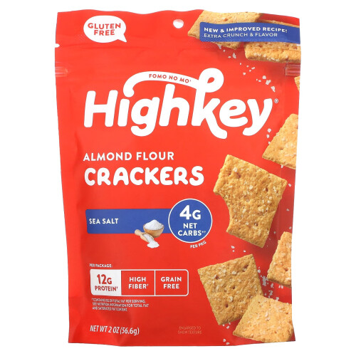 HighKey, Almond Flour Crackers με Θάλασσα Σελινού, 2 oz (56.6 g)