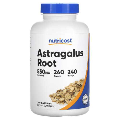 Nutricost, Astragalus Rod, 550 mg, 240 Kapsler