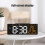Despertador digital com data, temperatura e visor LED. 4