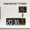 Despertador digital com data, temperatura e visor LED. 5
