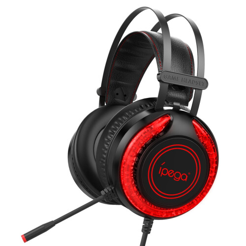 Cuffie da gioco cablate IPEGA RGB per PS5, PS4, Switch, Xbox e PC 2