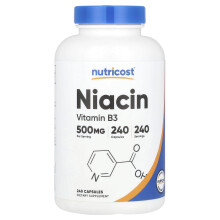 Nutricost, Niacin, 500 mg, 240 Kapseln