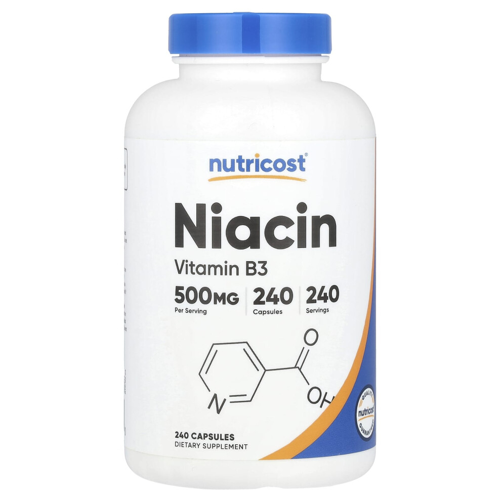Nutricost , Niacin, 500 Mg, 240 Capsules
