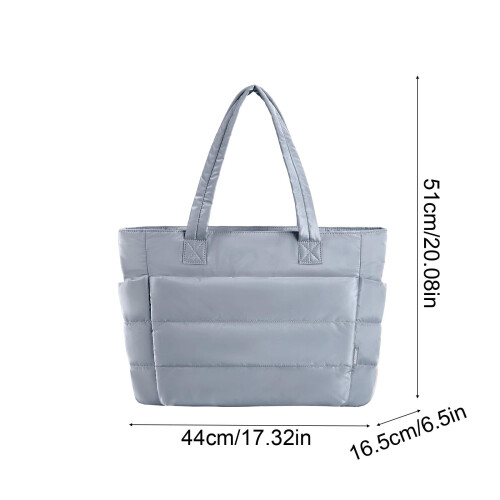 Plisseret polyester-mugglepose – 44x16,5x51 cm, let og 2
