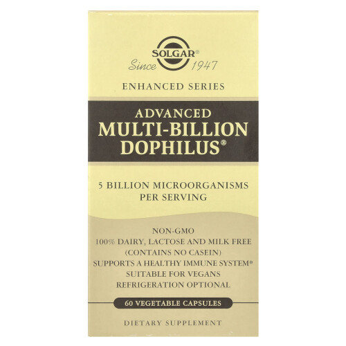 Solgar Solgar, Advanced Multi-Billion Dophilus, 60 Vegetable Capsules