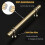 Gold Cabinet Handles Brushed Brass 10 Pack 5 Inch 3