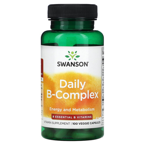 Swanson, Daily B-Complex, 100 Veggie Kapsułek