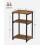Side Table Rustic Brown and Classic Black ULET273B01 2