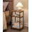 Side Table Rustic Brown and Classic Black ULET273B01 3