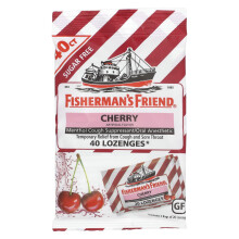 Fisherman's Friend, Menthol Hosta Lösnings, Sockerfritt, Cherry, 40 Lösnings