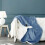 Κουβέρτα Sherpa Fleece Twin 65x90 ίντσες ανοιχτό μπλε 3