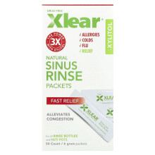Xlear, Natuurlijke Sinus Rinse-pakketten, 50 pakketten, 6 g per pakket