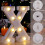 Letra X iluminada por LED, 16,8 x 21,8 cm (6,6 x 8,6 polegadas), alimentada por bateria. 3