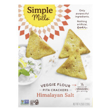 Simple Mills, Zeleninová Mliečna Pita Krupicová, Himalájsky Só, 4,25 oz (120 g)