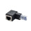 Προσαρμογέας σύνδεσης Ethernet RJ45 90 μοιρών με γωνία, αρσενικό σε θηλυκό βύσμα 6