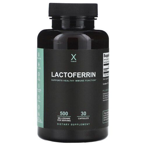 Humanx, Lactoferrină, 500 mg, 30 Capsule
