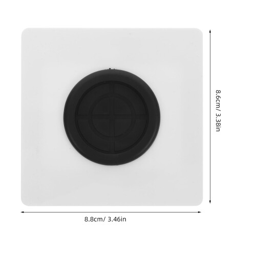 Hvid, blank kabelplade 8,8x86 cm 1