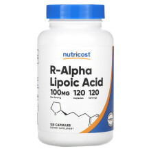 Nutricost, R-Alpha Lipoinsyra , 100 mg , 120 Capslar