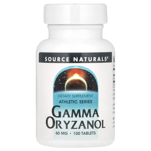 Source Naturals, Αθλητική Σειρά, Γάμμα Ορυζανόλη, 60 mg, 100 Tablets