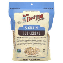 Bob's Red Mill, 5 Grain Horkovina na Snídaně, 1 lb (454 g)