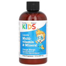 Vitamină și Minerală Lichidă cu Calciu, Vitamina B12, Vitaminele C și D3 pentru Copii, Fără Alcool, Naturală, 8 fl oz (237 ml)