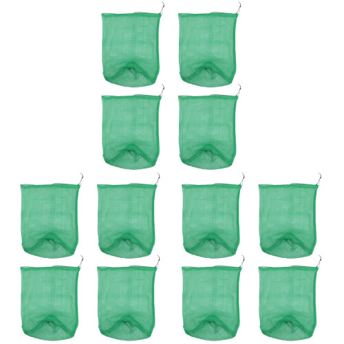 12Pièces Filet Nylon Vert À Portable Avec Fermeture Cordon 1
