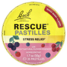 Rescue Pastilles από Bach, Stress Relief, Mixed Berry, 35 Pastilles, 1.7 oz (50 g)