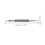 KALLORY 2 Pcs Spring Nail Punch Set Puncher Spring-loaded Manicure Silver 2