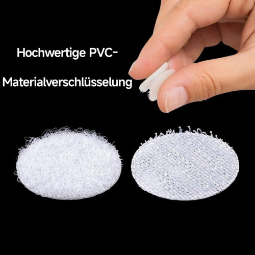 White Dot Velcro Strips, 250 Pieces 1