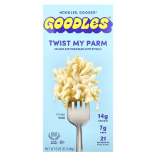 Goodles, Twist My Parm, Asiago ja Parmesan käärittyjen kanssa, 5.25 oz (149 g)