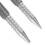 KALLORY 2 Pcs Spring Nail Punch Set Puncher Spring-loaded Manicure Silver 6