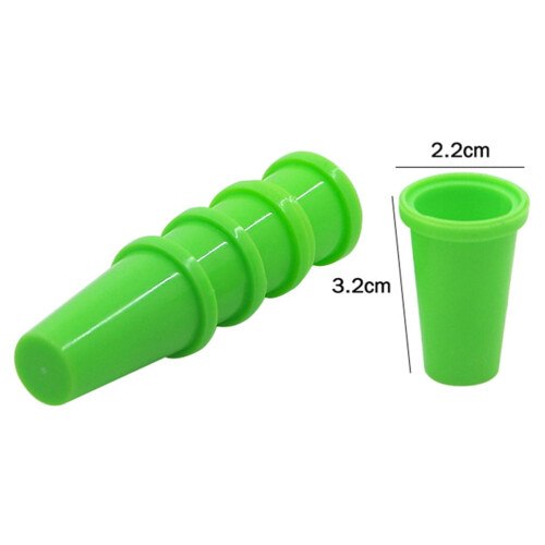 20Pcs Assorted Color Plastic Thimble Caps For Quilting Finger Protector 1