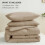 King Taupe Comforter Set Microfiber 3 pcs 3