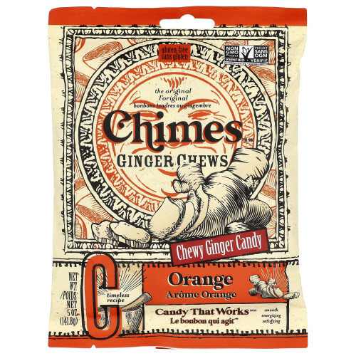 Chimes, Ginger Χάμψες, Πορτοκάλι, 5 oz (141.8 g)