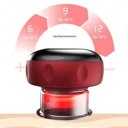 Massageador elétrico com ventosas, aquecimento e sucção. 2