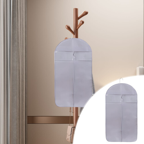 2025 Space Saving Hanging Garment Bag with Self-Compression Zipper, Compatible with Down Coats 2