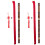 2Sets Professionele Bamboefluit Chinese Stijl Lichtgewicht Multi 2