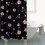 Cortina de chuveiro floral Pioneer Flower 72x72 polegadas com 12 4