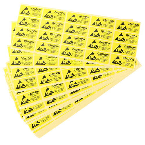 2000Pièces Autocollants Avertissement Electrostatique Papier 2