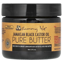 Óleo de Castor Preto da Jamaica da Sunny Isle, Purificado, 2 fl oz