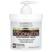 Advanced Clinicals, Kokosolja fuktighetskräm, 16 oz