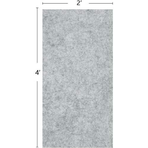 Αντιολισθητικό υπόστρωμα χαλιού 2ft x 4ft από καουτσούκ τσόχας 2
