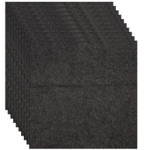 20Pièces Lingettes Noires Multi-Usages Absorption Rapide