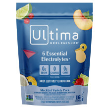Ultima Replenisher, 6 Essentielle Elektrolyter, Daglig Elektrolyt Drink Mix, Mocktini Variety Pack, 16 Stickpacks, 2 oz (56 g)