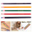 40Pièces Crayons De Cire Assortis En Bois Multi-Usage Pour 10
