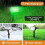 Spot LED solar alb rece, 65 LED-uri, pachet de 2 5