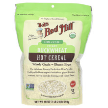 Bob's Red Mill, Organický Creamy Buckwheat Hot Cereal, Whole Grain, Gluten Free, 18 oz (510 g)