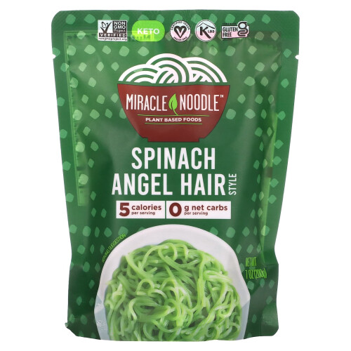 Miracle Noodle, Σπανάκια Αγγέλων Χτύπος, 7 oz (200 g)