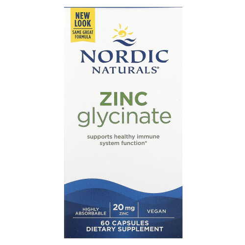 Nordic Naturals Νορδική Φύση, Γλυκινάτη Χαλκού, 20 mg, 60 Φιάλες